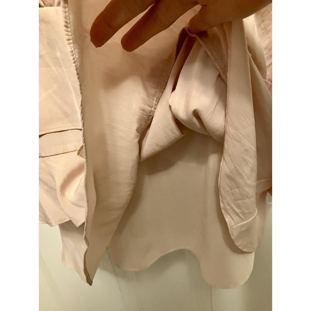 Ramy Brook NY Peach Chiffon Sleeveless Occasion Dress Size Small Women’s - Picture 4 of 7